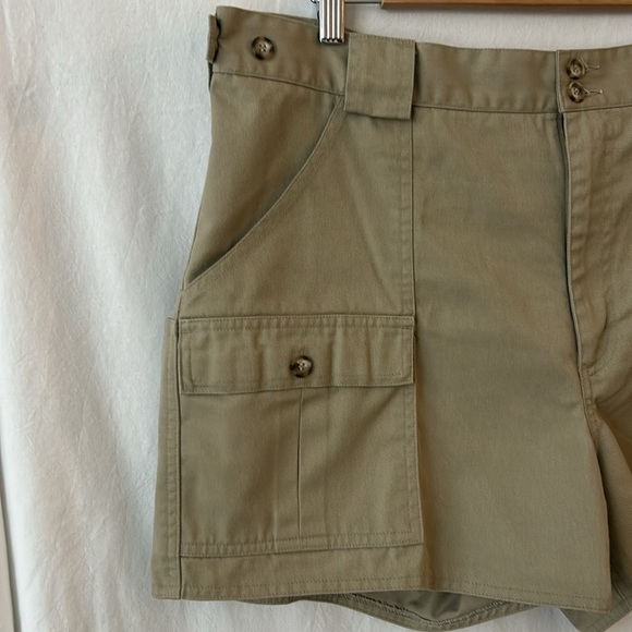 TILLEY ENDURABLES Vintage ‘Give Em Hell’ High Waist Cargo Travel Safari Shorts - Picture 10 of 15